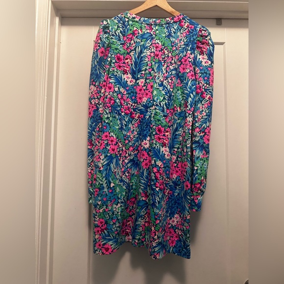 🩷💙 LILLY PULITZER Lilly Jansen Floral Puff Sleeve Tiny
Garden Dress - Size M - Picture 3 of 6
